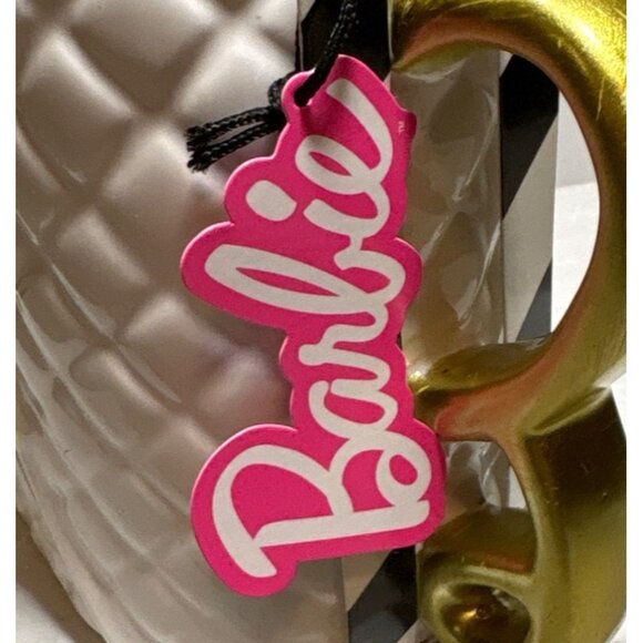 Barbie Ceramic Quilted Handbag Shaped Mug & Cappuccino Latte Mix Mattel - Picture 8 of 11